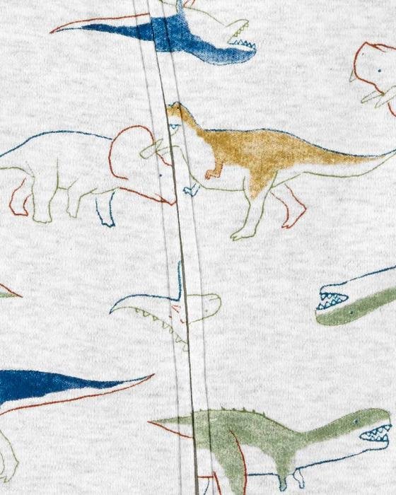 Erkek Bebek Dinozor Desenli Uzun Kollu Patikli Tulum Gri 194135550186 | Carter’s