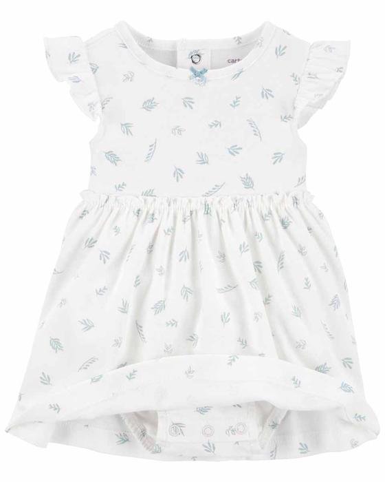 Bebek Elbiseli Set 2'li Paket Beyaz 194135320130 | Carter’s