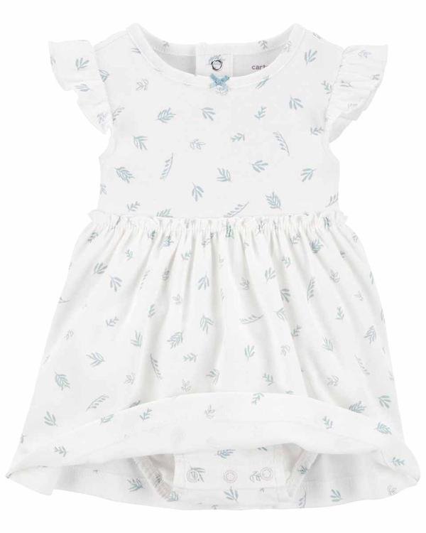  Bebek Elbiseli Set 2'li Paket Beyaz