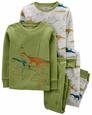 Erkek Çocuk Dinozor Desenli Uzun Kollu Pijama 4'lü Paket 194135407312 | Carter’s