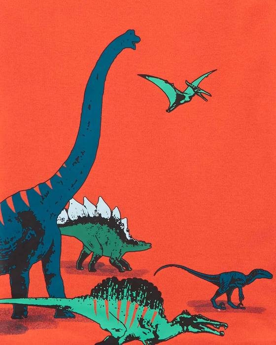 Erkek Çocuk Dinozor Desenli Uzun Kollu Pijama 4'lü Paket 194135411210 | Carter’s