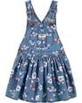 Kız Bebek Çiçek Desenli Denim Salopet Elbise Mavi 192136756927 | Carter’s