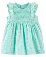 Kız Bebek Elbise Yeşil 194135020597 | Carter’s