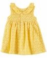 Kız Bebek Elbise Sarı 194135024656 | Carter’s