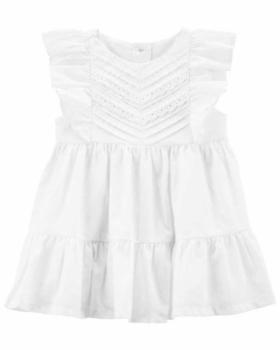 Kız Bebek Elbise Beyaz 194135840331 | Carter’s