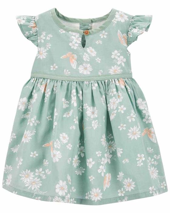 Kız Bebek Çiçek Desenli Elbise 194135860612 | Carter’s