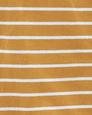 Erkek Bebek Çizgi Desenli Kısa Tulum Kahverengi 194135873957 | Carter’s
