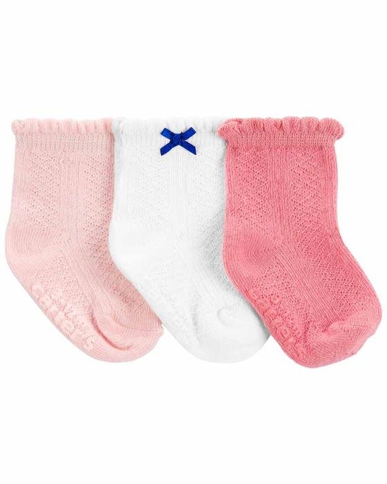 Kız Bebek Çorap 3'lü Paket 194135925601 | Carter’s