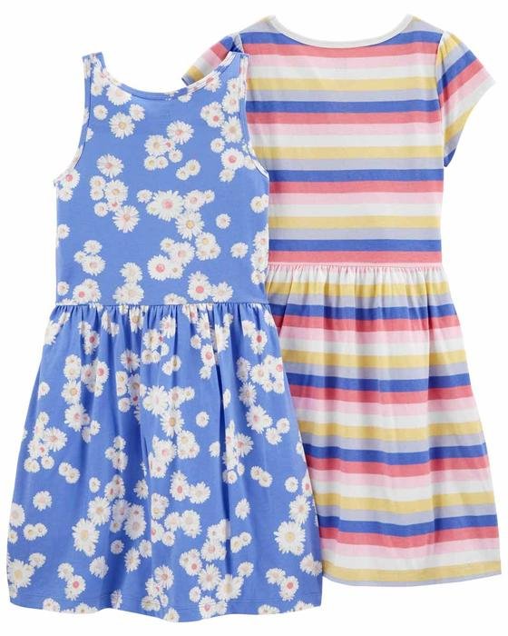 Kız Çocuk Elbise Set 2'li Paket 194135935686 | Carter’s