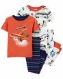 Erkek Bebek Uçak Desenli Pijama Seti 4'lü Paket 194135944961 | Carter’s