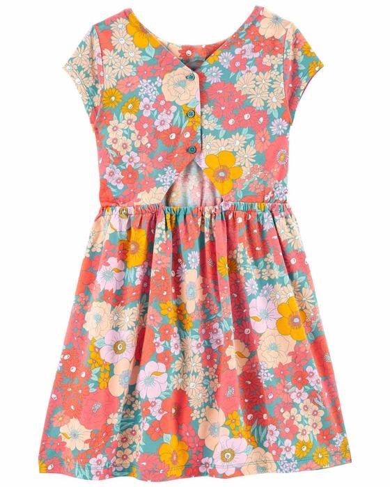 Kız Çocuk Çiçek Desenli Elbise 194135946101 | Carter’s