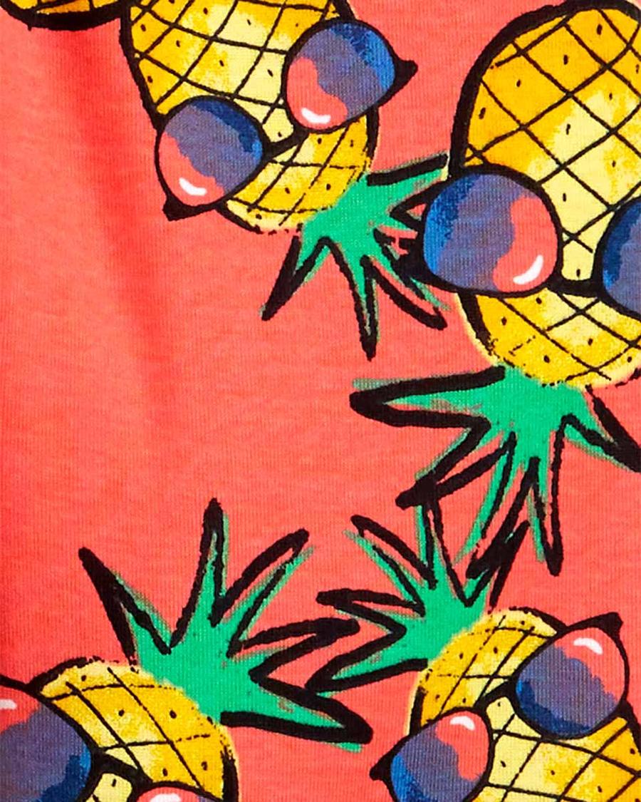 Erkek Çocuk Ananas Desenli Pijama Seti 4'lü Paket 194135948235 | Carter’s