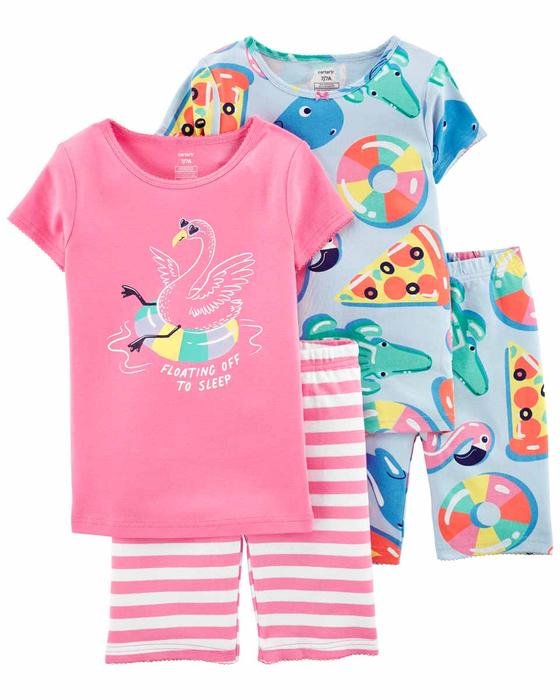 Kız Çocuk Pijama Seti 4'lü Paket 194135950573 | Carter’s