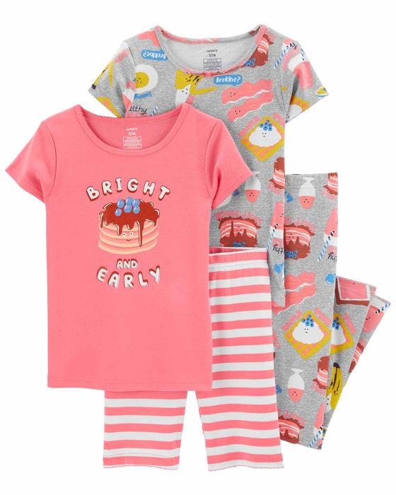 Kız Çocuk Pijama Seti 4'lü Paket 194135951471 | Carter’s