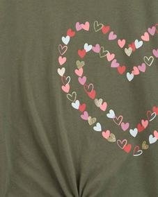 Kız Çocuk Kalp Desenli Tshirt Yeşil 194135953109 | Carter’s