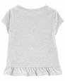 Küçük Kız Çocuk Kelebek Desenli Tshirt Açık Gri 194135969100 | Carter’s