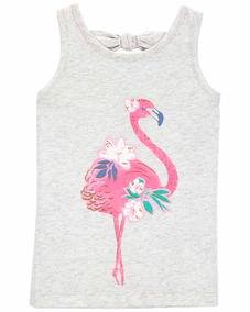 Küçük Kız Çocuk Flamingo Desenli Atlet Kolsuz Açık Gri 195861151838 | Carter’s