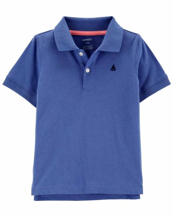 Küçük Erkek Çocuk Tshirt Polo Yaka Mavi 194135030688 | Carter’s