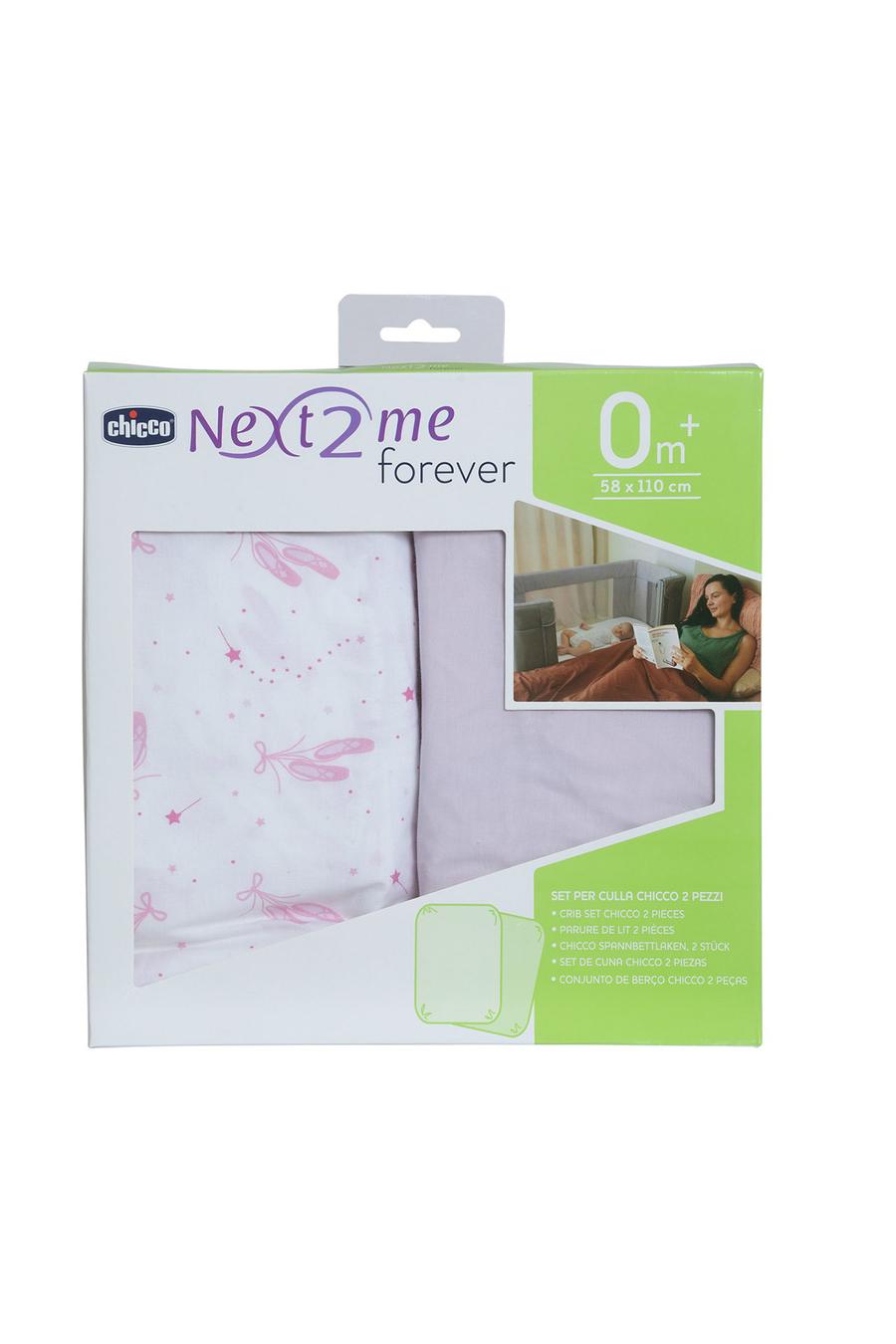  Next2Me Forever %100 saf pamuk Nevresim Pembe yastık kılıfı, üst çarşaf ve alt çarşaftan 0 Ay+