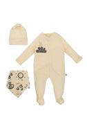  Bebek Tulumlu Set 3'lü Paket Sarı