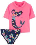 Kız Çocuk Güneş Koruyucu Mayo Set 2'li Paket Pembe 194135962316 | Carter’s