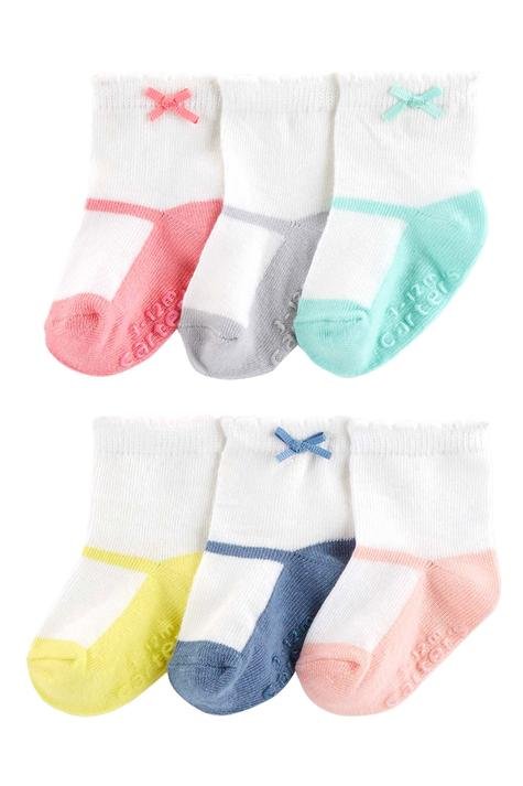 Kız Bebek Soket Çorap 6'lı Paket 889802059009 | Carter’s