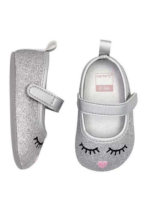 Kız Bebek Emekleme Ayakkabısı Gümüş 889802088993 | Carter’s