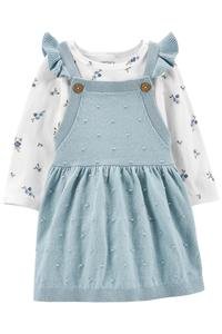 Kız Bebek Elbise Set 2'li Paket Mavi 195861166412 | Carter’s