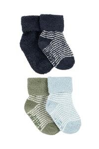 Erkek Bebek Havlu Çorap 4'lü Paket Lacivert 195861173847 | Carter’s