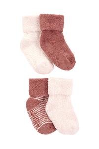 Kız Bebek Havlu Çorap Set 4'lü Paket Pembe 195861174349 | Carter’s