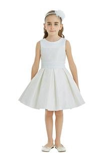  Kız Çocuk Parti Elbisesi Krem