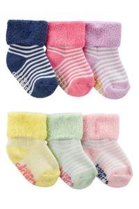 Kız Bebek Çorap Set 6'lı Paket 195861386728 | Carter’s
