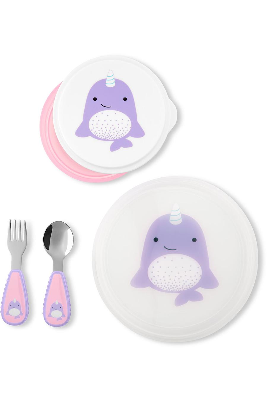 Zoo Tabak Kase Çatal Kaşık Seti Narwhal 5 Parça Set 195861174998 | Carter’s