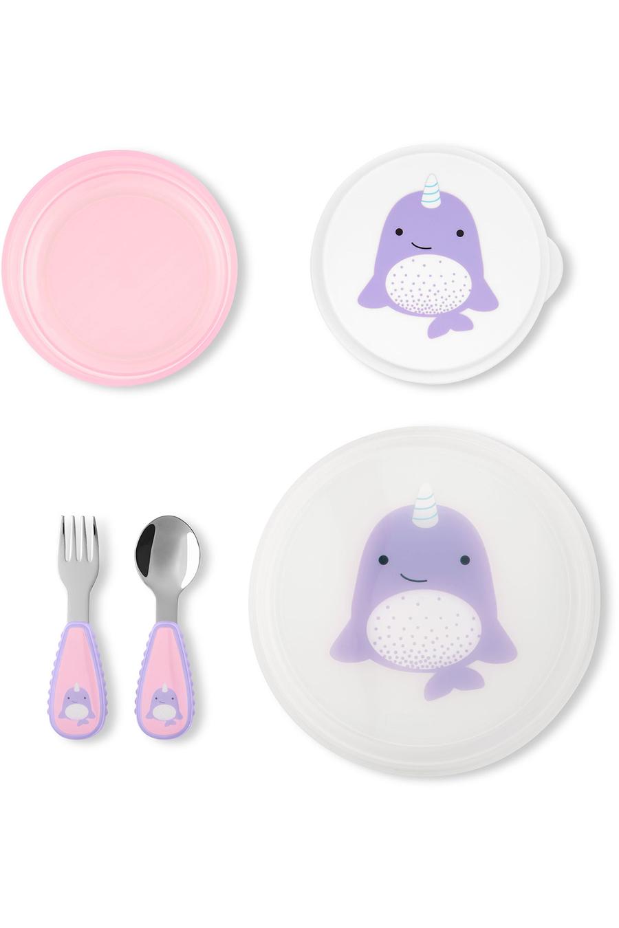 Zoo Tabak Kase Çatal Kaşık Seti Narwhal 5 Parça Set 195861174998 | Carter’s