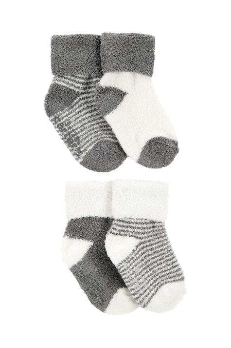 Bebek Çorap Set 4'lü Paket Gri 195861174226 | Carter’s