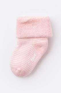  Bebek Kaydırmaz Havlu Çorap Pembe