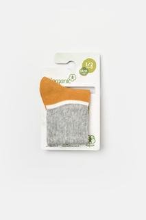  Kız Çocuk Organic Soket Çorap Turuncu