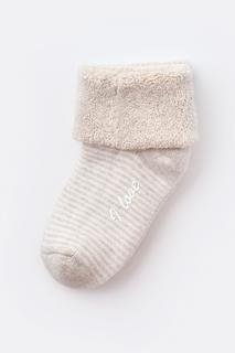  Bebek Kaydırmaz Havlu Çorap Bej