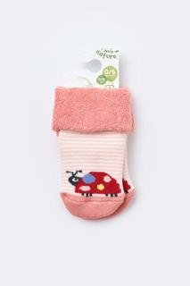 Bebek Kaydırmaz Havlu Çorap Somon