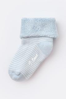  Bebek Kaydırmaz Havlu Çorap Mavi