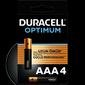  Duracell Optimum AAA Alkalin Pil, 1,5 V LR03 MN2400, 4’ü  paket