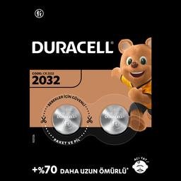  Duracell Özel 2032 Lityum Düğme Pil 3V, (DL2032/CR2032)