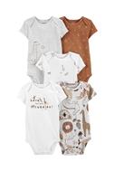 Bebek Kısa Kollu Body Set 5'li Paket Beyaz 195861165354 | Carter’s