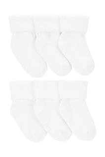  Bebek Çorap Set 6'lı Paket Beyaz