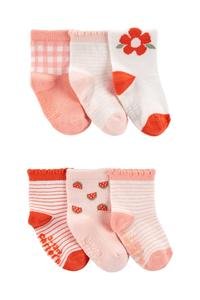 Kız Bebek Çorap Set 6'lı Paket 195861663577 | Carter’s