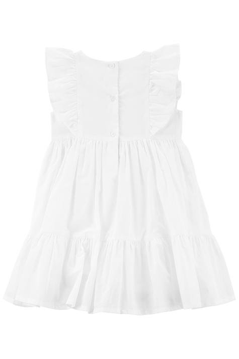 Küçük Kız Çocuk Kolsuz Elbise Beyaz 195861614517 | Carter’s