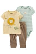 Erkek Bebek Alt Üst Set 3'lü Paket 195861686132 | Carter’s