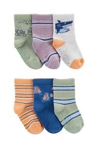 Erkek Bebek Çorap Set 6'lı Paket 195861605171 | Carter’s