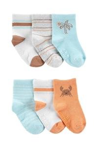 Erkek Bebek Çorap Set 6'lı Paket 195861670322 | Carter’s