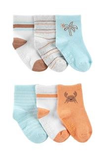  Erkek Bebek Çorap Set 6'lı Paket